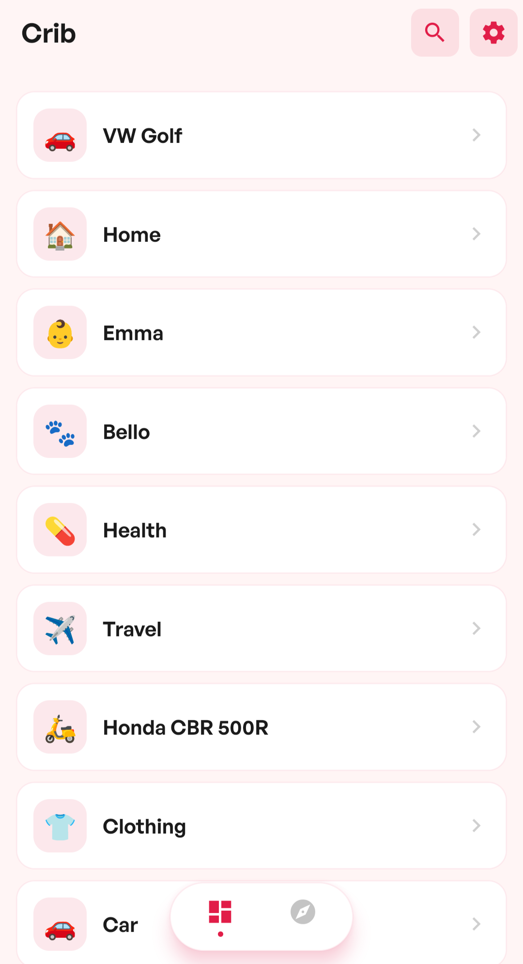 Home Screen