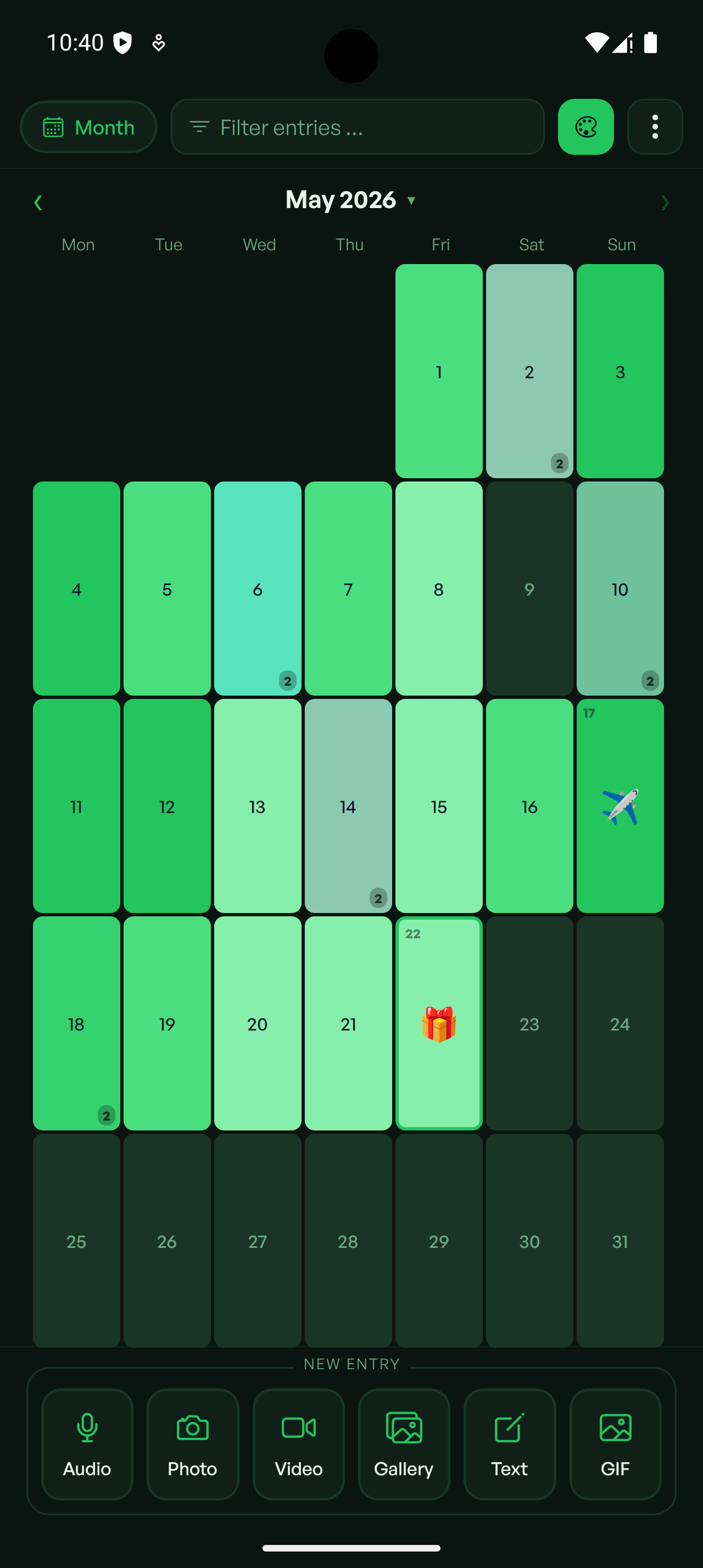 Themes Screen