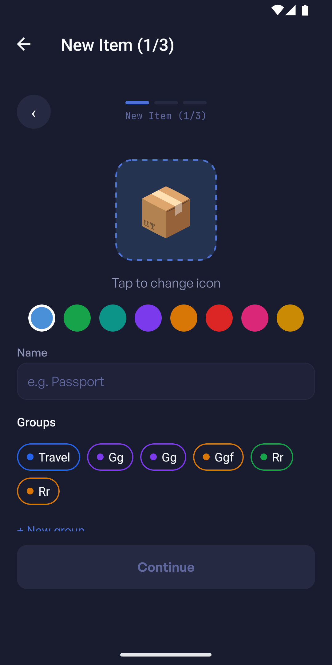 Add Screen