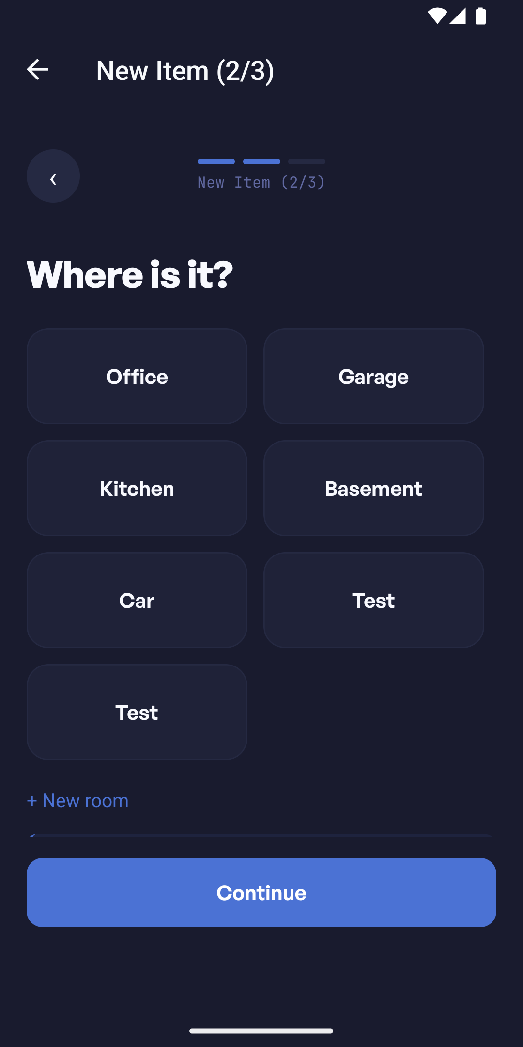 Place Screen